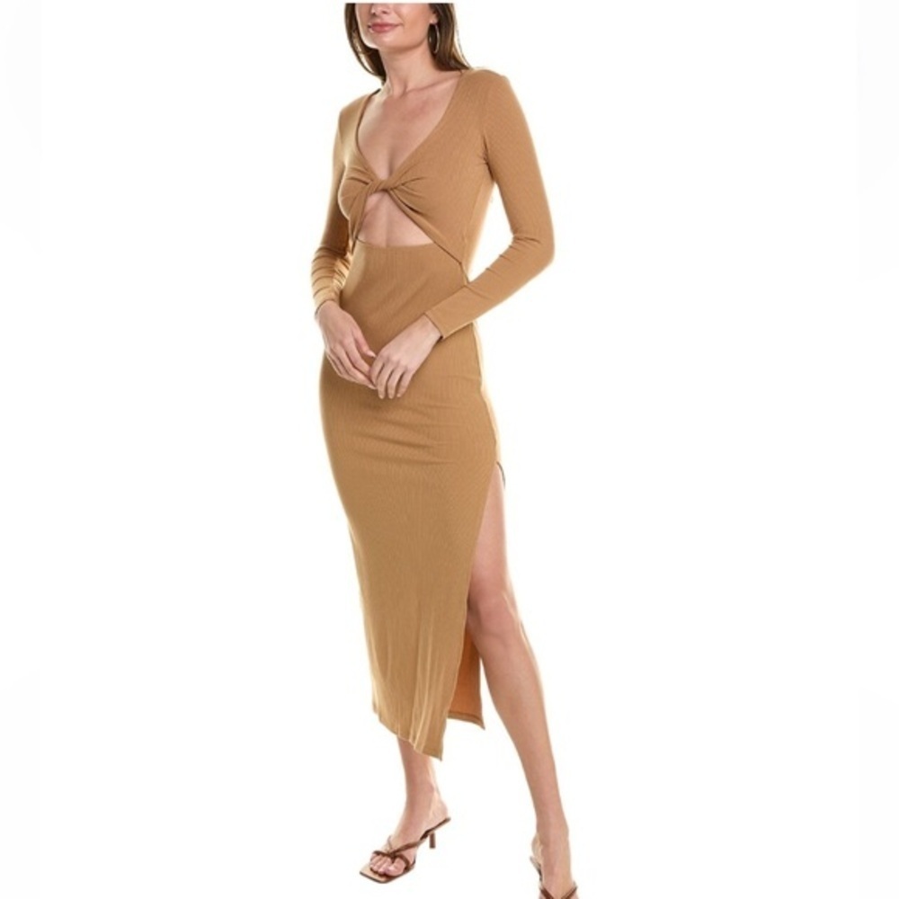 NWT L*Space Hayden Bodycon Long Sleeved Dress in cedar size XL